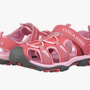 Coga kids girls size 1.5 hiking trekking sandals, water, sports kids shoes (New)